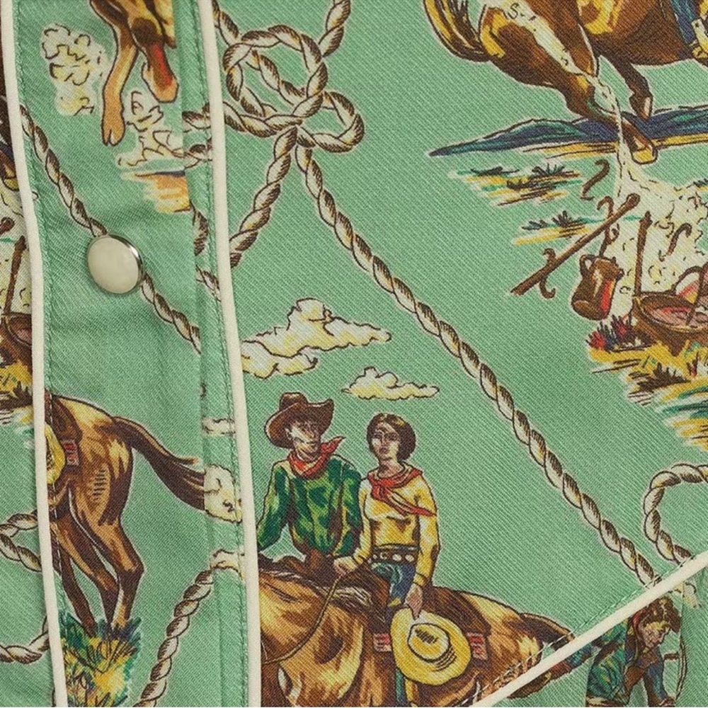 NWT Double D Ranch Romance & Rustlers Printed Midi Skirt - Picture 3 of 6